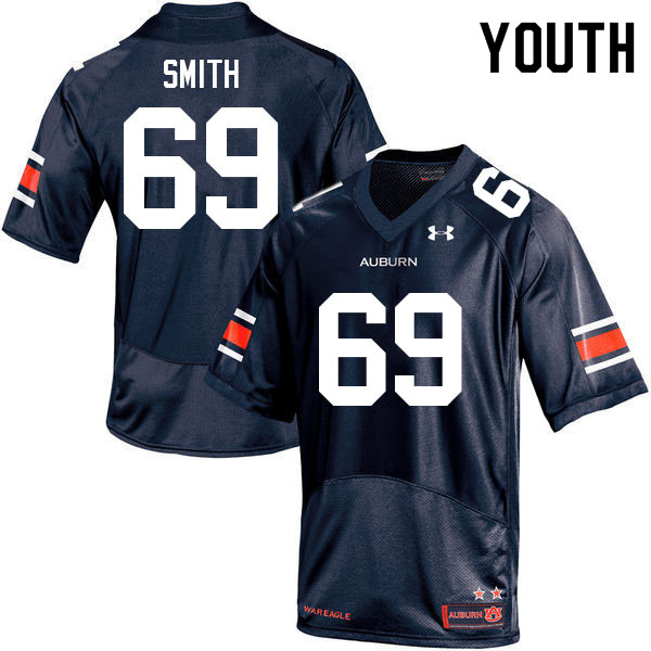 Auburn Tigers Youth Colby Smith #69 Navy Under Armour Stitched College 2021 NCAA Authentic Football Jersey NSN7174PI